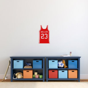 Cooler Basketball Jersey Small Sports Wall Decal