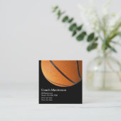 Cooler Basketball-Trainer-Entwurf Quadratische Visitenkarte (Stehend Vorderseite)