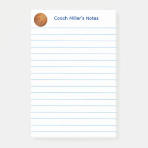 Cooler Basketball-Trainer liniertes Maßgeschneider Post-it Klebezettel
