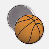 Cooler Basketball und Basketball für Sportfans Magnet (Vorderseite/Rückseite)