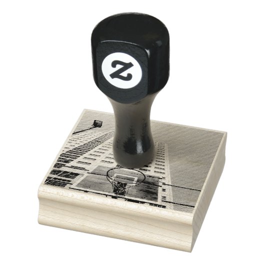 Cooler Basketballkorb Gummistempel (Stempel)