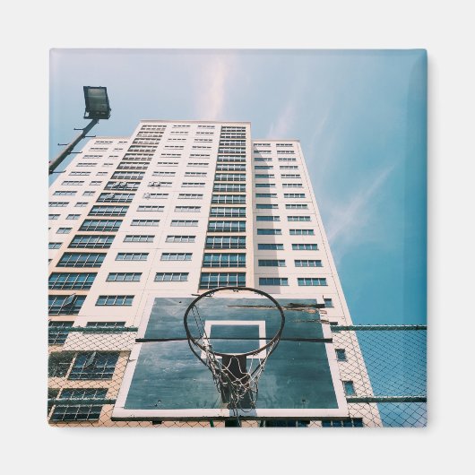 Cooler Basketballkorb Magnet (Vorne)