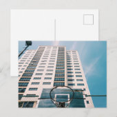 Cooler Basketballkorb Postkarte (Vorne/Hinten)