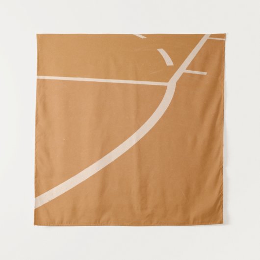 Cooler Basketballkorb Wandteppich (Vorderseite)