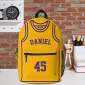 Cooler Basketballspielername und -nummer angepasst Bedruckter Rucksack