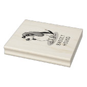 Cooler Basset Hound Hund und Sonnenbrille (Trikolo Gummistempel (Stempel)