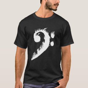 Cooler Basskleber für Männer Frauen Feuer Musiksym T-Shirt