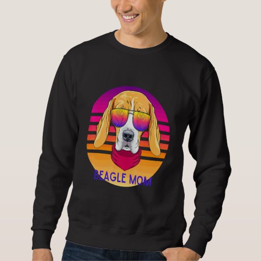 Cooler Beagle Mama Hund Muttertag Sweatshirt (Vorderseite)