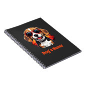 Cooler Beagle mit Sonnenbrille Notizblock (Rechte Seite)