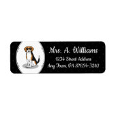 Cooler Beagle mit Sonnenbrille (Tri-Farbe 3) Funny (Vorne)