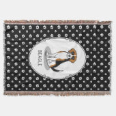 Cooler Beagle mit Sonnenbrille (Tri-Farbe 3) Funny Decke (Vorderseite)