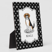 Cooler Beagle mit Sonnenbrille (Tri-Farbe 3) Funny Fotoplatte (Seite)