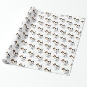 Cooler Beagle mit Sonnenbrille (Tri-Farbe 3) Funny Geschenkpapier (Ungerollt)