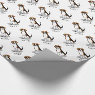 Cooler Beagle mit Sonnenbrille (Tri-Farbe 3) Funny Geschenkpapier