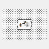 Cooler Beagle mit Sonnenbrille (Tri-Farbe 3) Funny Geschenkpapier Set (Vorderseite 3)