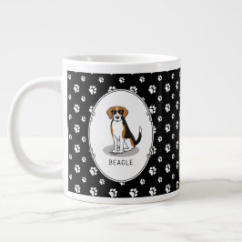 Cooler Beagle mit Sonnenbrille (Tri-Farbe 3) Funny Jumbo-Tasse