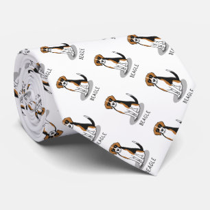 Cooler Beagle mit Sonnenbrille (Tri-Farbe 3) Funny Krawatte