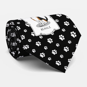 Cooler Beagle mit Sonnenbrille (Tri-Farbe 3) Funny Krawatte