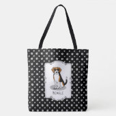 Cooler Beagle mit Sonnenbrille (Tri-Farbe 3) Funny Tasche (Vorderseite)