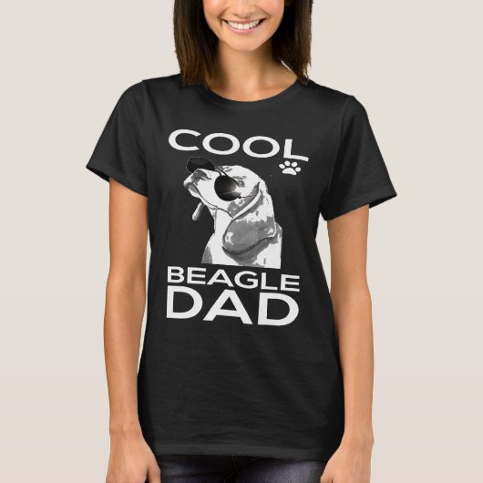 Cooler Beagle Vater Dog T-Shirt Beagle (Vorderseite)