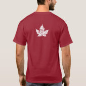 Cooler beängstigender Canada Souvenir Maple Leaf T T-Shirt (Rückseite)
