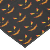 Cooler beängstigender Jack O'Lantern-Gesichtsaussc Tischdecke (Schrägansicht)