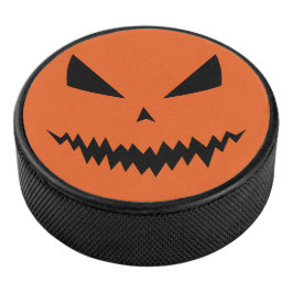Cooler beängstigender Jack O'Lantern Halloween Eishockey Puck