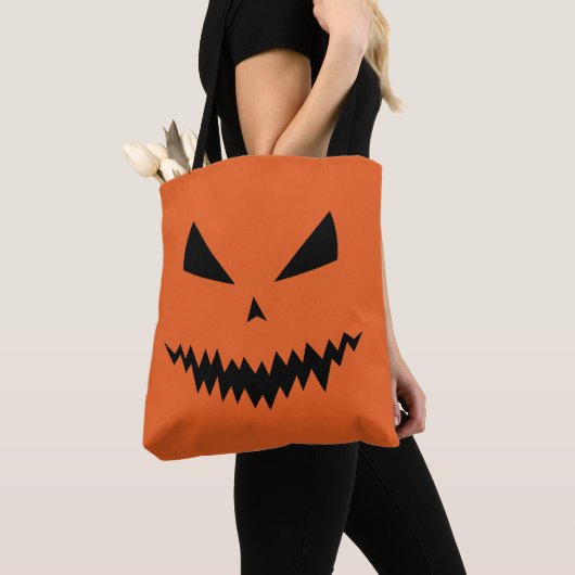 Cooler beängstigender Jack O'Lantern Halloween Tasche (Von Nahem)