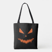 Cooler beängstigender Jack O'Lantern Halloween Tasche (Rückseite)