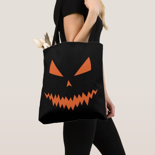 Cooler beängstigender Jack O'Lantern Halloween Tasche (Von Nahem)