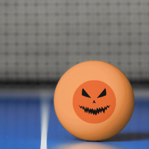 Cooler beängstigender Jack O'Lantern Halloween Tischtennisball