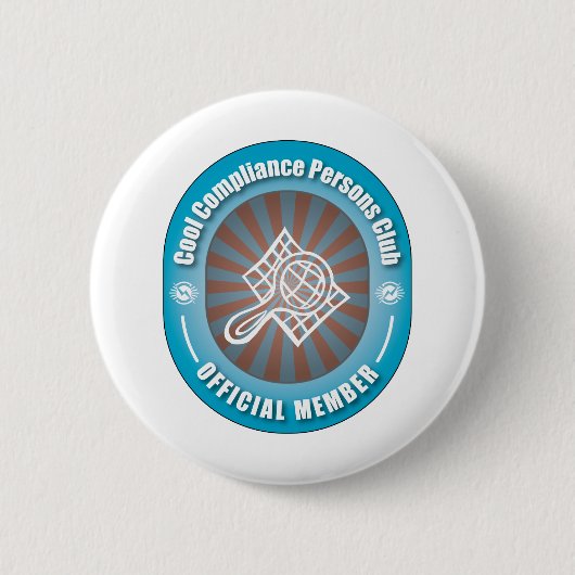 Cooler Befolgungs-Personen-Verein Button (Vorderseite)