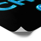 Cooler BEHALT-KALM UND KIEER auf Plakaten Poster (Ecke)