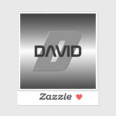 Cooler benutzerdefinierbarer Name und Monogramm Aufkleber (Blatt)