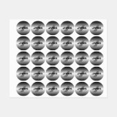 Cooler benutzerdefinierbarer Name und Monogramm Etiketten (Blatt)