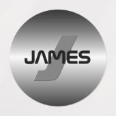 Cooler benutzerdefinierbarer Name und Monogramm Etiketten (Design 2)