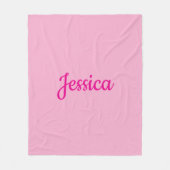 Cooler benutzerdefinierbarer Text Fleecedecke (Vorderseite)