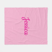 Cooler benutzerdefinierbarer Text Fleecedecke (Vorderseite (Horizontal))