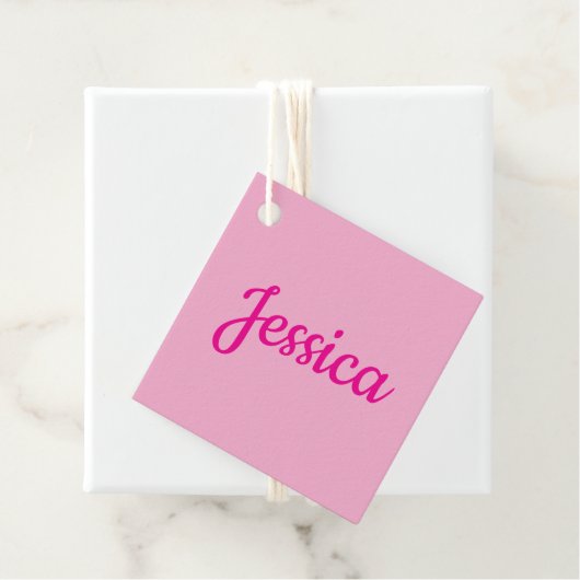 Cooler benutzerdefinierbarer Text Geschenkanhänger (Beispiel)