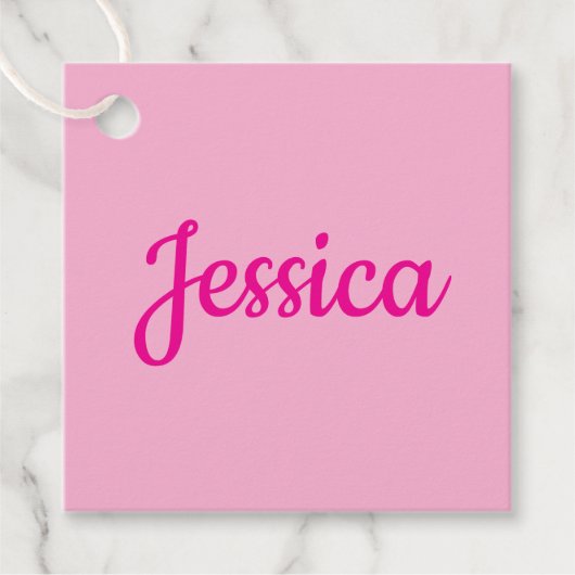 Cooler benutzerdefinierbarer Text Geschenkanhänger (Vorderseite)