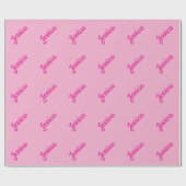 Cooler benutzerdefinierbarer Text Geschenkpapier (Flach)