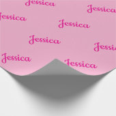 Cooler benutzerdefinierbarer Text Geschenkpapier (Ecke)