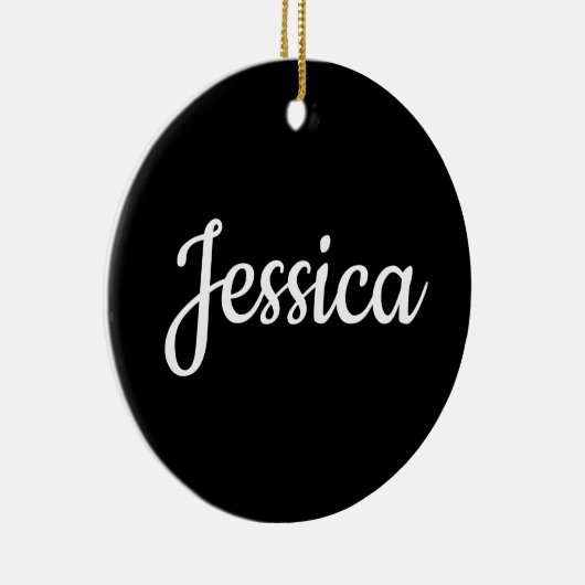 Cooler benutzerdefinierbarer Text Keramik Ornament (Rechts)