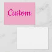 Cooler benutzerdefinierbarer Text Mitteilungskarte (Vorne/Hinten)