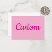 Cooler benutzerdefinierbarer Text Mitteilungskarte (Vorderseite/Rückseite Beispiel)