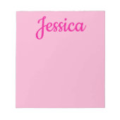 Cooler benutzerdefinierbarer Text Notizblock (Vorderseite)