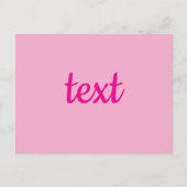 Cooler benutzerdefinierbarer Text Postkarte (Vorderseite)