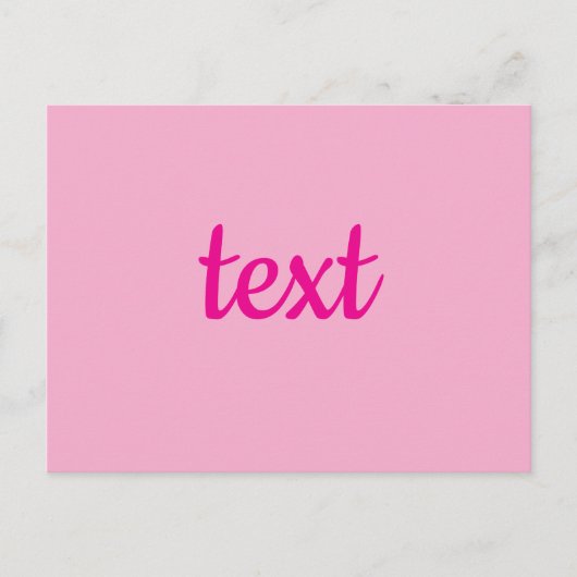 Cooler benutzerdefinierbarer Text Postkarte (Vorderseite)