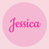 Cooler benutzerdefinierbarer Text Runder Aufkleber