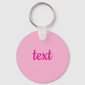 Cooler benutzerdefinierbarer Text Schlüsselanhänger (Vorderseite)